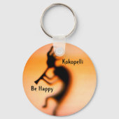 Porte-clés Kokopelli Be Happy Inspirational (Verso)