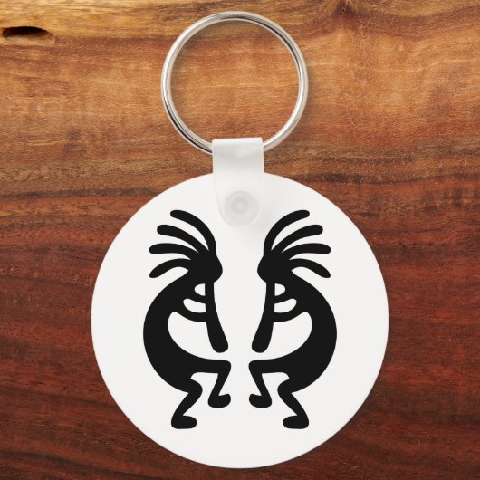 Porte-clés Kokopelli en miroir (Recto)