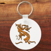 Porte-clés Kokopelli Merrymaker Notes musicales (Recto)