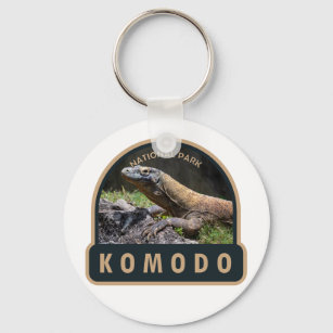 Porte-clés Komodo National Park Indonesia Vintage