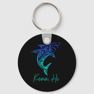 Porte-clés Kona Hawaii Plongée Requin Pêche Surf Surfiste Haw