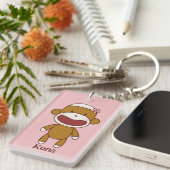 Porte-clés Kona the Sock Monkey Acrylic Keychain (Devant droit)