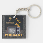 Porte-clés Korman Productions Deep Dive TV Podcast (Dos)