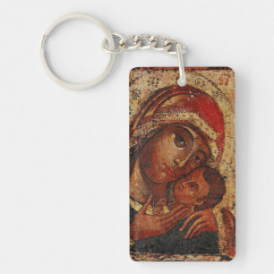 Porte-clés Korsunskaïa : icon of the Mother of Dieu of Cherso