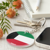 Porte-clés Koweït Drapeau charmant patriotique (Devant Droit)