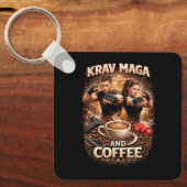 Porte-clés Krav Maga et Café (Recto)