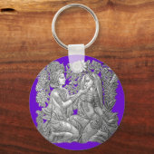 Porte-clés Krishna et Radha porte - clé (Recto)