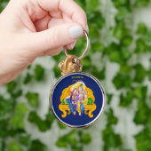 Porte-clés Krishna Radha Vigneshwara Hinduisme psychédélique (Main)