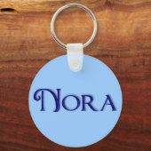 Porte-clés KRW Blue Glass Nom Porte - clé - Nora (Recto)