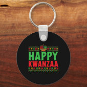 Porte-clés Kwanzaa - Happy Kwanzaa (Recto)