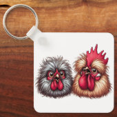 Porte-clés "Kyle & Katie Silkie" Duo  Aluminum Keychain (Recto)