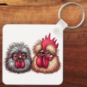 Porte-clés "Kyle & Katie Silkie" Duo  Aluminum Keychain (Verso)