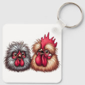 Porte-clés "Kyle & Katie Silkie" Duo  Aluminum Keychain (Dos)