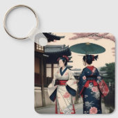 Porte-clés Kyoto Kimono Spring Walk Keychain (Recto)