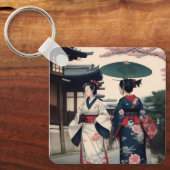 Porte-clés Kyoto Kimono Spring Walk Keychain (Recto)