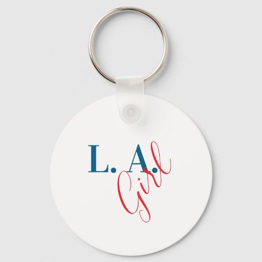 Porte-clés L. A. Girl Los Angeles Modern Minimalist Plain (Recto)