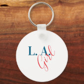Porte-clés L. A. Girl Los Angeles Modern Minimalist Plain (Recto)