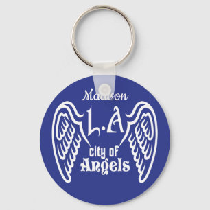 Porte-clés L.A. Wings nom et couleur personnalisés porte - cl