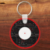 Porte-clés L’électricité de ce Étiquette blanc ! (Recto)