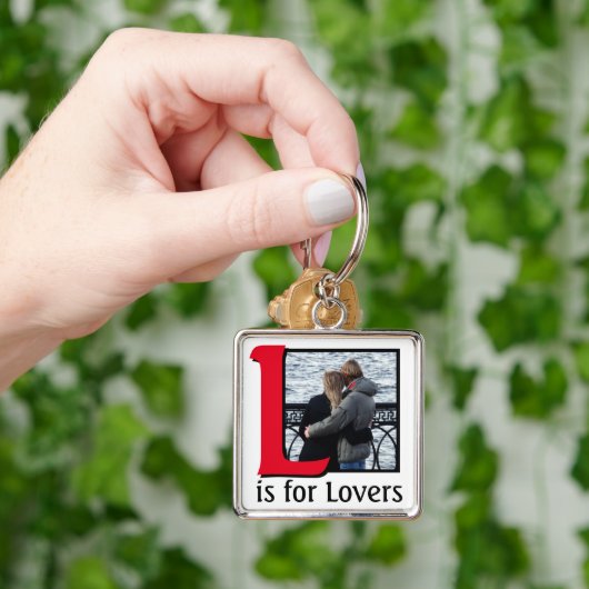 Porte-clés L for Lovers (main)