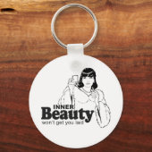 PORTE-CLÉS LA BEAUTÉ INTÉRIEURE NE VOUS EMMENERA PAS (Recto)
