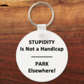Porte-clés La bêtise n'est pas un Handicap. (Recto)