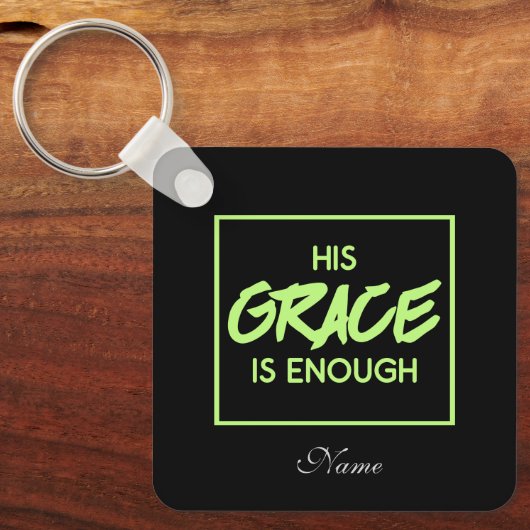 Porte-clés La bible chrétienne sa grâce suffit (Recto)