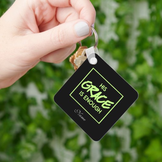Porte-clés La bible chrétienne sa grâce suffit (main)