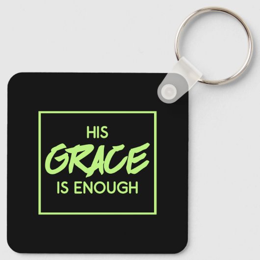 Porte-clés La bible chrétienne sa grâce suffit (Dos)