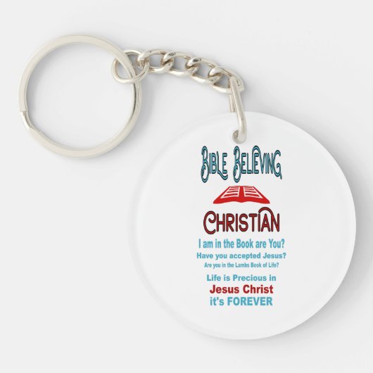 Porte-clés La Bible croyant chrétien (Devant)