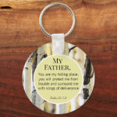 Porte-clés La Bible Verse du Père chrétien (Recto)