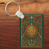Porte-clés La Boussole Dorée de Noël (Recto)