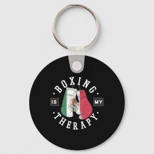 Porte-clés La boxe est ma thérapie Mexico Boxing Glove Mexiqu