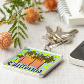 Porte-clés La Californie échoue le coucher du soleil (Côté)