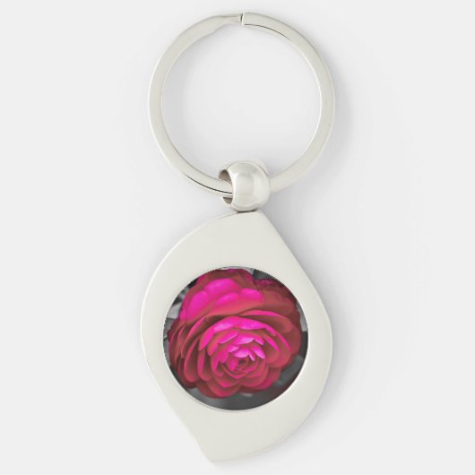 Porte-clés La Camélia rose (Devant)