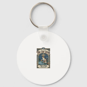 Porte-clés La carte de tarot de chat Star Cat Majeure Arcanum