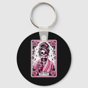 Porte-clés La carte de tarot drôle de la mère femme squelette