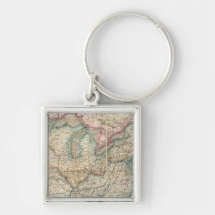 Porte-clés La carte militaire mondiale des États-Unis