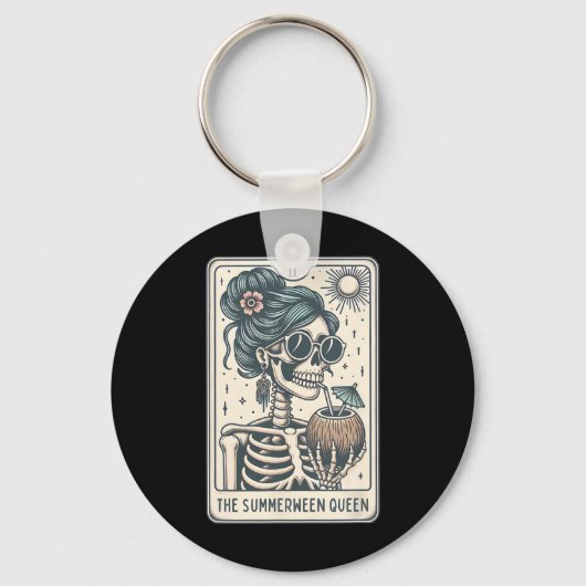 Porte-clés La carte Summerween Queen Tarot (Recto)