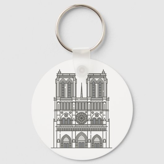 Porte-clés La Cathédrale Notre-Dame (Recto)