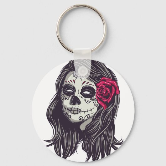 Porte-clés La Catrina - Dia De Los Muertos (Recto)