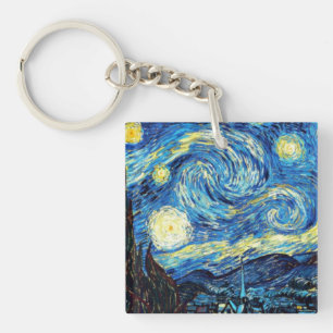 Porte-clés La célèbre peinture de Van Gogh, Nuit étoilée