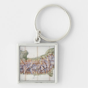 Porte-clés La chaîne de Mont Blanc, d'une enquête réelle