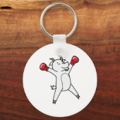 Porte-clés La chèvre fait de la boxe (Recto)