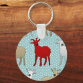Porte-clés La chèvre rouge (Recto)