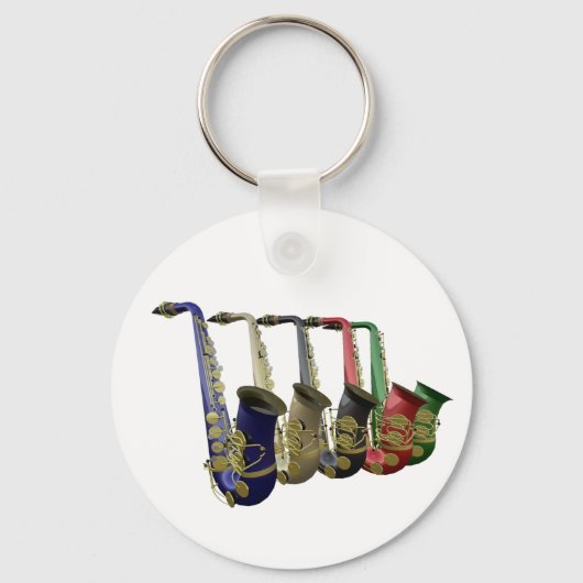 Porte-clés La Clé Du Bon Clavier Saxophone (Recto)