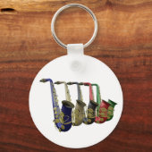 Porte-clés La Clé Du Bon Clavier Saxophone (Recto)