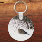 Porte-clés La colombe dans le Porte - clé de neige (Recto)