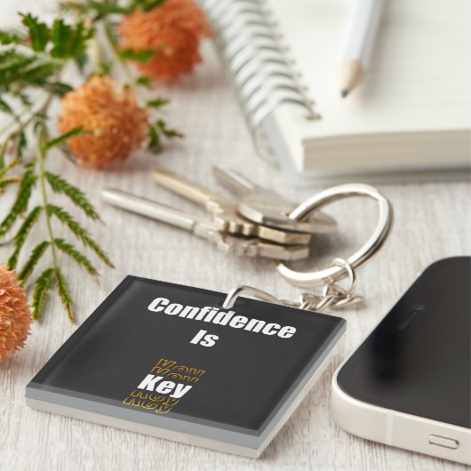 Porte-clés La confiance est la clé (Devant Droit)