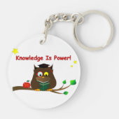 Porte-clés La Connaissance Est Le Pouvoir ! (Dos)